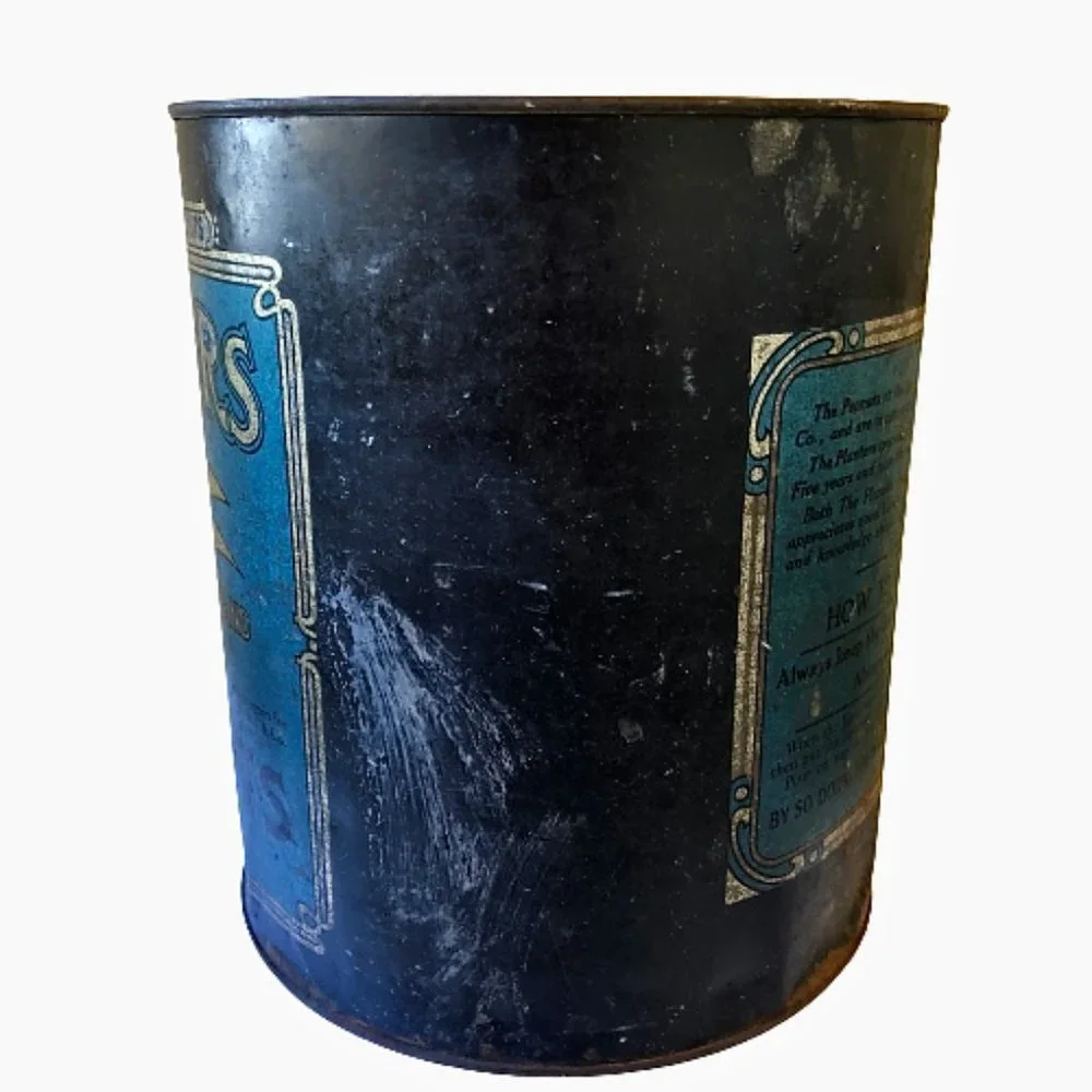 Planters Salted Peanuts Vintage Tin Can MR PEANUT